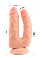 Bromeo Çiftli Kıkırdaklı Gerçekçi Dildo - Görsel 4