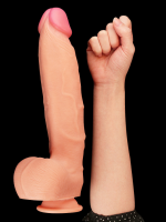 Censan 12 İnç Dual Layered Platinum Silicone Cock - Görsel 2