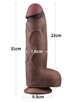 Censan 12 İnç Dual Layered Silicone Cock XXL - Görsel 5