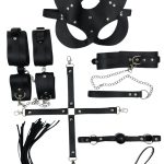 Censan 7 Parça Fetiş Esaret Seti Siyah Kedi Maskeli