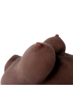 Censan Full Realistik Anal Vajinal Yarım Vücut Zenci Mastürbatör - Görsel 5