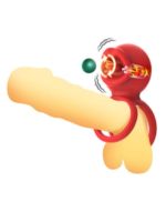 Censan G-Noktası Uyarımlı Dönen (swing) Haraketli Dilli Titreşimli Penis Halkası – Çift Yönlü Zevk - Görsel 3