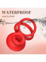 Censan G-Noktası Uyarımlı Dönen (swing) Haraketli Dilli Titreşimli Penis Halkası – Çift Yönlü Zevk - Görsel 5