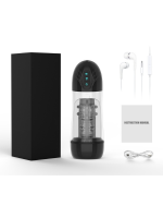 Censan İnleme Sesli ve Titreşimli Otomatik Modern Suni Vajina Mastürbatör – 7 Modlu Dönebilen, USB Şarjlı