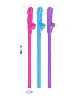 Censan Jokes & Parties Original Willy Straws – Pack of 9 Dildo Pipet - Görsel 5