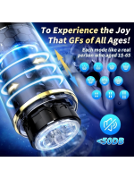 Censan Kablosuz Elleri Serbest Bırakan Erkek Mastürbatörü – 10 Otomatik İleri Geri ve Dönen Mod, Ayarlanabilir Vantuz Taban, 3D Dokulu İç Kılıf - Görsel 5