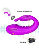 Censan Kablosuz Kumandalı Şarjlı 2 in 1 Giyilebilir Rabbit Mini Vibratör - Görsel 4