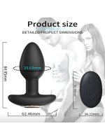 Censan Kablosuz Uzaktan Kumandalı Titreşimli Anal Plug - Görsel 2