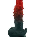 Censan Kırmızı Siyah Canavar Dildo Model 1