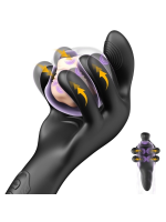 Censan LongZ-Black – Erkekler için 10 Modlu Titreşimli ve 10 Modlu Sıkma Fonksiyonlu Mastürbatör