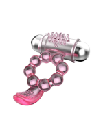 Censan Plasure Tongue Titreşimli Klitoris Uyarıcılı Şeffaf Penis Kılıfı - Görsel 2