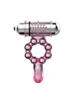 Censan Plasure Tongue Titreşimli Klitoris Uyarıcılı Şeffaf Penis Kılıfı - Görsel 4