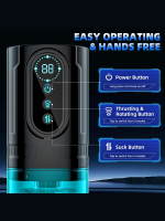 Censan Şarjlı İleri Geri ve Dönmeli 15 Modlu Titreşimli Emişli Otomatik Vajina - Görsel 3