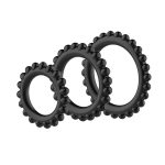 Censan Titan 3'lü Siyah Esnek Penis Halkası Seti