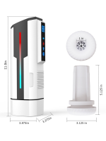 Censan Traveler 2 Generation – Isıtmalı, İnleme Sesli, İleri Geri Hareketli, Emiş ve Titreşimli Otomatik Mastürbatör - Görsel 2