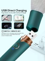 Censan USB Şarj Edilebilir 10 Hızlı Silikon Makyaj Fırçası - Görsel 5