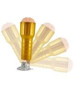 Desire Cup Fener Tipi Vantuzlu Suni Vajina Mastürbatör - Altın - Görsel 2