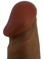 Gerçekçi Testisli Melez Dildo 18 cm - Görsel 5