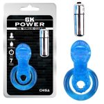 Get Lock The Tongue-Blue Titreşimli Dilli Penis Halkası