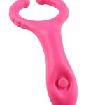Testis Uyarıcılı Titreşimli Penis Halkası Pembe